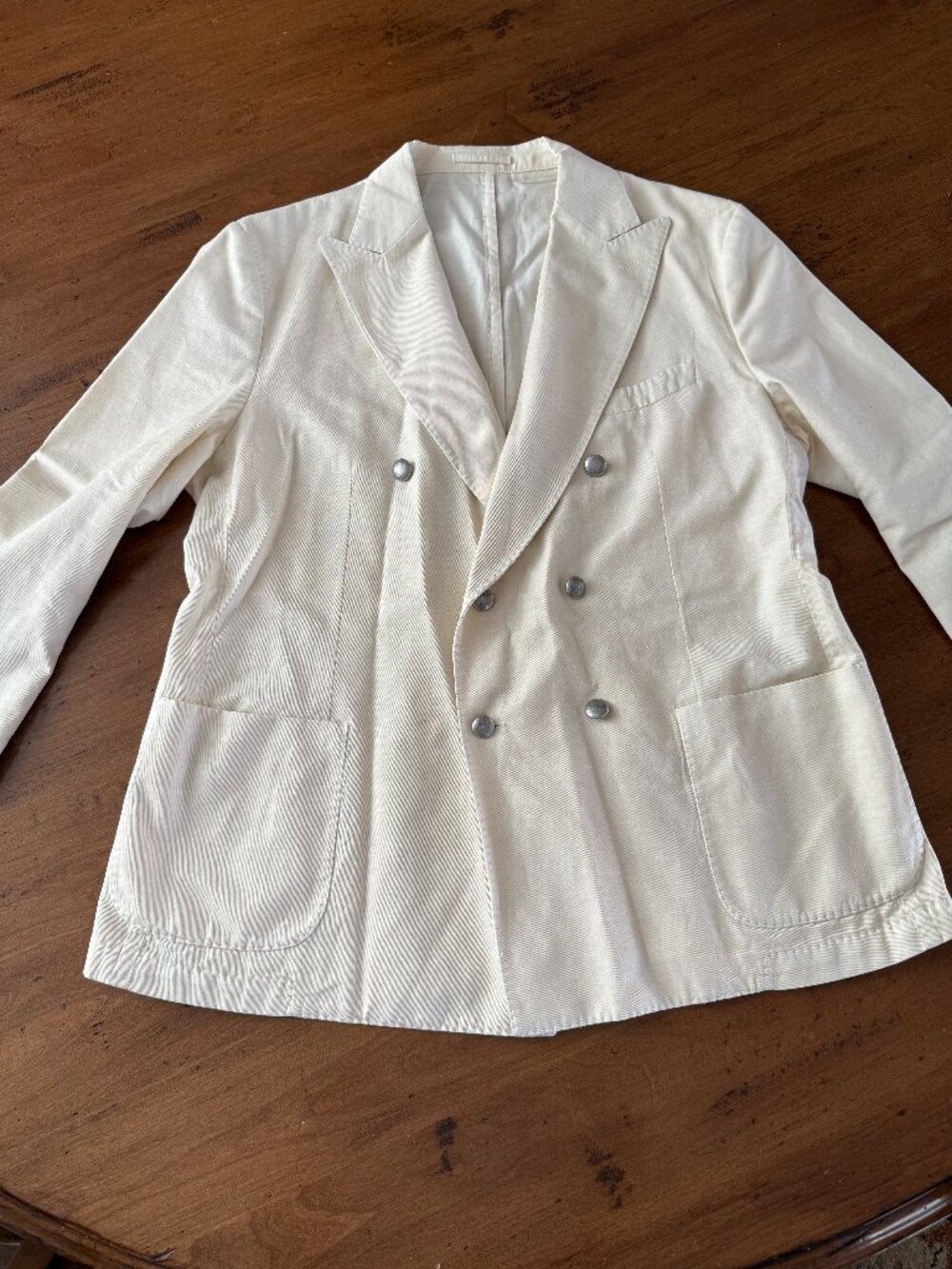 Paul Stuart Double‑Breasted Blazer (Men’s Medium, Measured)